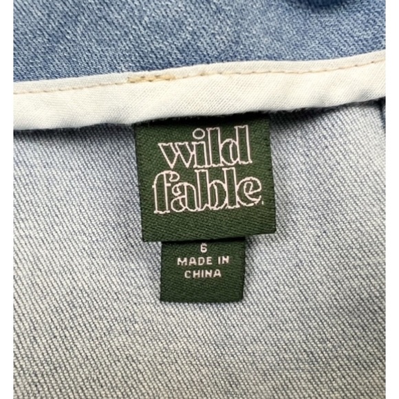 Wild Fable Short Stretchy Denim Jeans Skirt Size 6 - Picture 4 of 5